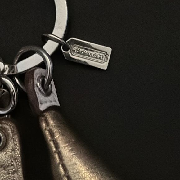 Coach Leather Champagne Bottle Fob Keychain - Picture 4 of 8
